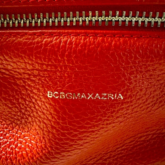 BCBGMaxAzaria Red Adjustable Backpack Purse Made in Italy Good Condition - Picture 5 of 16